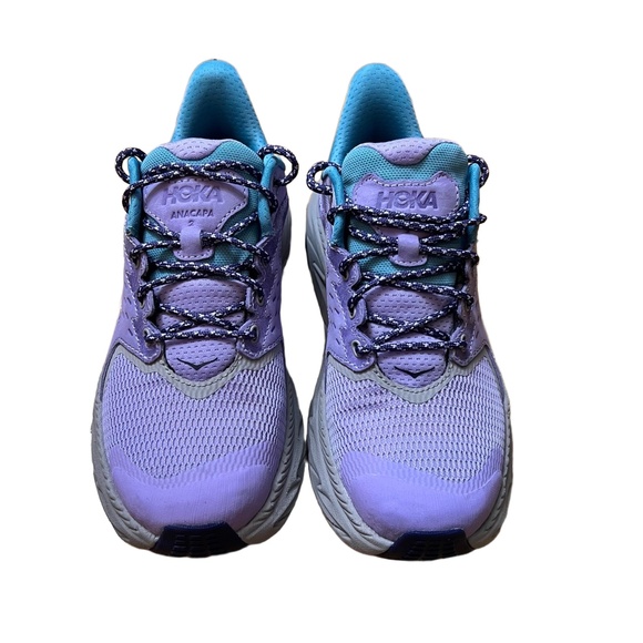 Hoka Shoes - Hoka One Sneakers Purple Anacapa 2 Low GTX Mesh Size 4 Cushioned Sole Trail